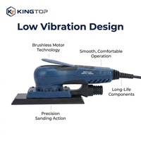 Lijadora Orbital Aleatoria Sin Escobillas de 350W 220V con Velocidad Variable, Velcro, Grado Profesional, Baja Vibración, Alta Potencia, Órbita de 3mm