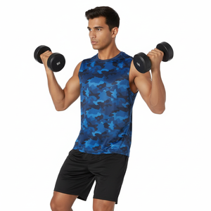 Débardeur sans manches pour homme de haute qualité, léger, en coton doux, respirant et confortable, avec option de personnalisation de la marque pour un usage quotidien - Product Image 4