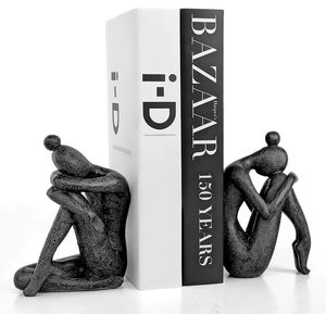 Sujetalibros Elegantes de Acero, Soporte Decorativo Resistente para Libros, Organizador de Libros con Estilo para el Espacio de Trabajo, Accesorio Interior Contemporáneo - Product Image 6