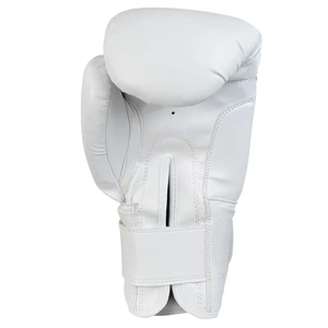 Gants de boxe en cuir de vachette et PU blanc-or avec logo personnalisé pour adultes – Idéaux pour l'entraînement et le punching - Product Image 5