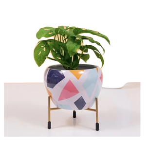 Support de plante décoratif en métal, jardinière durable, sans rouille, pour l'intérieur et l'extérieur, décoration de la maison - Product Image 1