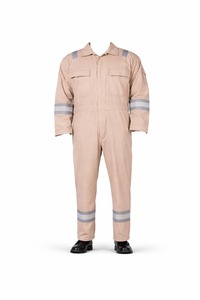 Combinaison d'isolation haute tension en coton avec logo personnalisé Apex Safety, conforme aux normes ANSI CLASSE 1 et EN ISO 20471 CLASSE 2, antistatique, sécurité électrique - Product Image 2