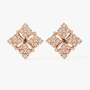 Moissanite Diamond Stud <b>Earrings</b> with Screw <b>Back</b> Certified Round Cut Iced Out Cute Luxury <b>Earrings</b> Set for Women's - Product Image 2