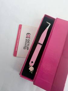 Pince à épiler pour cils GETUP BROSONS en acier inoxydable, pointe lisse, précision, emballage boîte rose GBI-EET-270932347 10mm - Product Image 3