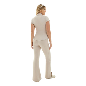 Uniformes Médicos Funcionales al por Mayor OEM ODM, Conjunto de Uniforme Quirúrgico Ajustado con Cuello y Manga Corta para Uso Hospitalario - Product Image 4