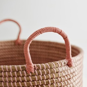 Top Rated Seagrass Round Rustic Eco Friendly Home <b>Storage</b> Organizer Handmade Vietnam Supplier Vietrustic Laundry <b>Storage</b> - Product Image 3