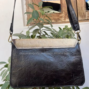 Women Stylish Hair on Leather Handbag <b>Sling</b> <b>Bag</b> Cowhide Shoulder <b>Bags</b> Shopping <b>Bag</b> - Product Image 1