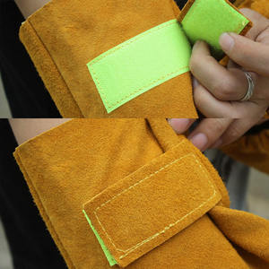 <b>Welding</b> Arm Sleeves Safety Product Working Product Cow Split Working Purpose Leather <b>Welding</b> Sleeves Flame Retardant Sleeves - Product Image 6