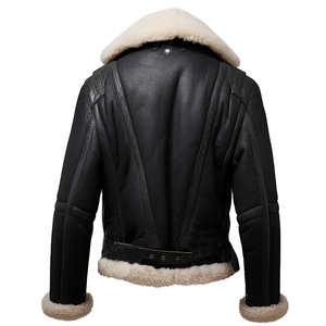 Chaqueta de Motocicleta de Invierno Personalizada para Hombre con Cierre de Cremallera, Exterior de Poliéster, Forro de Piel Sintética, Ribete de Sherpa, Diseño Reversible - Product Image 6