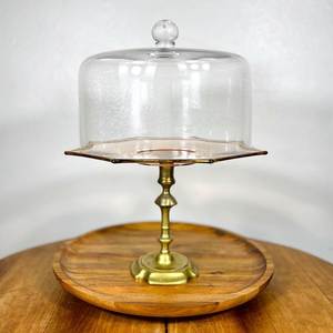 Stylish Rustic Metal <b>Cake</b> Dome With Lid For <b>Cake</b> Display Serving And Dining Table Decoration - Product Image 1