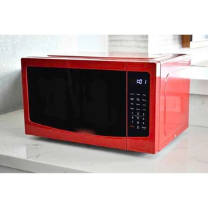 Frigidaire 1.1 C-u. Four à micro-ondes de comptoir F-t. avec écran LED et 10 niveaux de puissance, rouge - Product Image 4