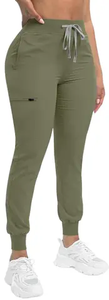 <b>Scrubs</b> Uniforms Sets Stand Collar Short Sleeve <b>Top</b> Sale Nurses Hospital Uniforms Two Piece Stretch Knitted Cotton Polyester - Product Image 5