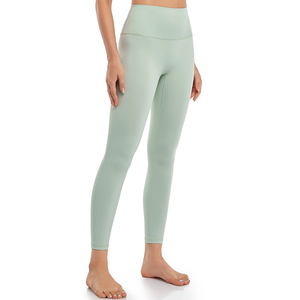 Custom Logo Wholesale Double Brushed High Waist Super Elastic <b>Yoga</b> <b>Leggings</b> Gym Training Athletic <b>Leggings</b> - Product Image 1