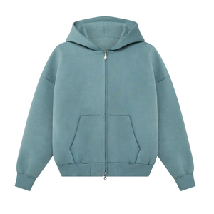 Sudadera con Capucha y Cierre para Hombre y Mujer, 100% Algodón, Gruesa, Ecológica, Transpirable, Informal, Deportiva, Estilo Urbano, Capucha Ajustable - Product Image 5