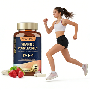 Tabletas de Complejo Vitamínico <span class=keywords><strong>B</strong></span> 13 en 1 al por Mayor OEM, Suplemento Orgánico de Biotina para Adultos, Energía y Salud Inmunológica, 120 Unidades - Product Image 1