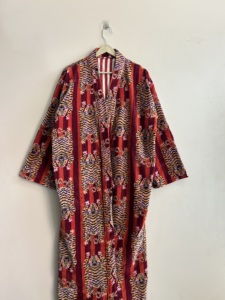 Nouvelle robe de chambre kimono en velours imprimé motif tigre, longue veste de détente pour la plage et les loisirs - Product Image 4