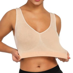 Sujetador deportivo sin mangas para mujer, ropa interior a prueba de golpes, chaleco de Fitness - Product Image 3