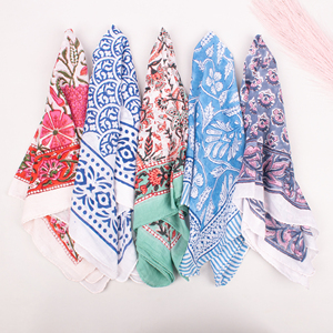 Women's Pocket Square Bandanas High-quality Cotton square <b>Scarf</b> Customizable logo and Printed Quick Dry Custom Bandana - Product Image 5