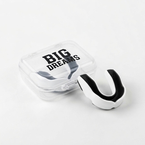 Protège-dents Big Dreams, double couche de silicone, équipement de protection sportive pour la boxe, adultes, léger, moulable, avec étui en plastique - Product Image 4