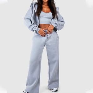 Custom OEM Plus Size Oversized Piping Two Piece Women's Tracksuits Breathable Sports & Activewear women tracksuit - Product Image 1