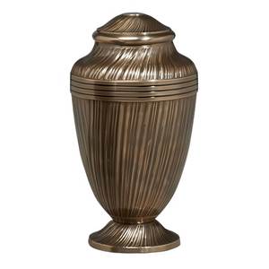 Urne funéraire traditionnelle en laiton pour cendres humaines, à poser sur table - Product Image 1