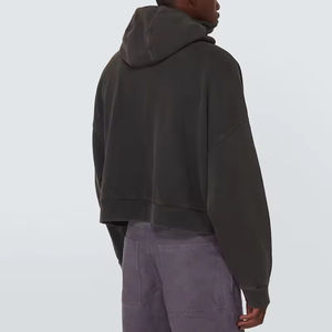 Fabricants de vêtements OEM tendance streetwear, personnalisés, 100% coton épais, écologiques, à carreaux, patchwork, color block, avec fermeture éclair - Product Image 6