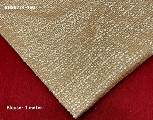 Sari de soirée en georgette lourde et magnifique, avec broderie de sequins, fabriqué par un fabricant de Surat. - Product Image 4