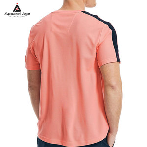 เสื้อยืดผู้ชายพิมพ์โลโก้ตามสั่งขายส่ง ผ้าฝ้าย 100% คอกลม ทรงหลวม บริการ OEM แบบกำหนดเอง เสื้อยืดสีพื้นสำหรับผู้ชาย - Product Image 2