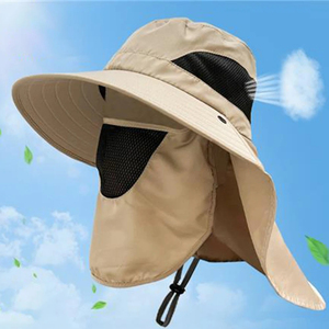 Chapeau Bob d'Été Respirant avec Cache-Nuque, Protection UV, Bouton Réglable, en Tissu Denim et Maille, pour Adultes Unisexe, Idéal pour l'Extérieur - Product Image 2