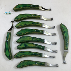 มีดตัดกีบสัตว์ ใบมีดคม ด้ามไม้ สแตนเลส ใช้งานด้วยมือ สำหรับตัดแต่งกีบสัตว์ - Product Image 6