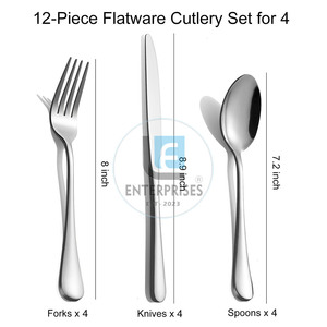 Ensemble de couverts légers de qualité supérieure, nouveau design, prix abordable, vente en gros d'ensembles de couverts - Product Image 3