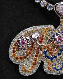 Pendentif personnalisé en argent 925 avec nom, style vertical serti de moissanite certifiée GIA, charme chic hip-hop de Name Pendant Supply - Product Image 3