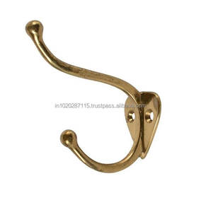 Antique looking iron wall hook rack for decorative use and <b>storage</b> in farmhouse or vintage style homes - Product Image 6