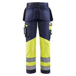 Pantalon de travail haute visibilité RICSA INTERNATIONAL pour homme, certifié CE, détection des aiguilles, polyester, genoux renforcés, bandes réfléchissantes - Product Image 4