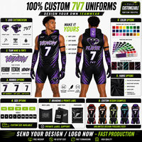 Uniforme de Fútbol 7V7 Elite, Ropa Deportiva Personalizada Sublimada, Conjunto de Sudadera sin Mangas, Proveedor OEM de Ropa Deportiva Premium al por Mayor