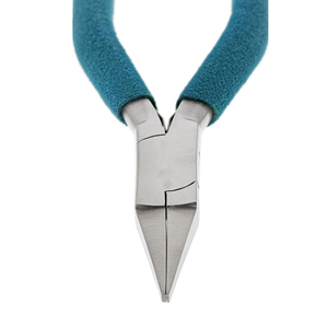 Pince à bijoux en acier inoxydable de qualité supérieure, poignée souple, pince à bec plat pour la fabrication de bijoux, avec double ressort - Product Image 5