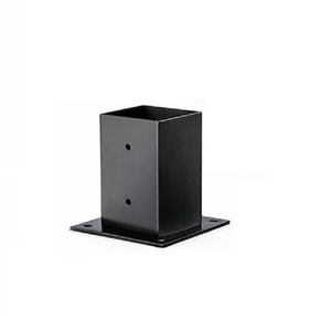 Kit de support de pergola 4x4 soudé sur mesure, directement de l'usine – Support d'angle en acier robuste à 3 voies avec base de poteau, fabriqué selon les plans - Product Image 4