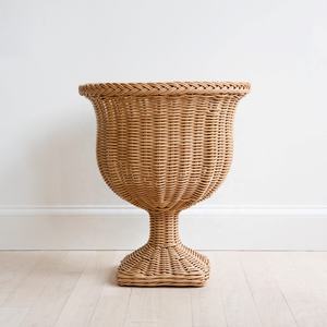High Quality Hot Sale Home Decorative Pedestal Urn <b>Vases</b> Modern Rattan <b>Vases</b> Custom Sizes Low MOQ From Vietnam Manufacturer - Product Image 3