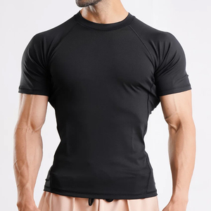 T-shirt de compression pour homme à séchage rapide, polyester et élasthanne, manches courtes, pour entraînement et gym - Product Image 2