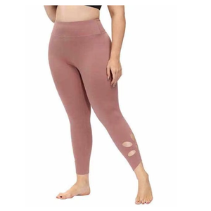 Wholesale Women Seamless Yoga Leggings Breathable <b>Plus</b> Size Leggings with Solid Design for Fitness and Workout Leggings - Product Image 6