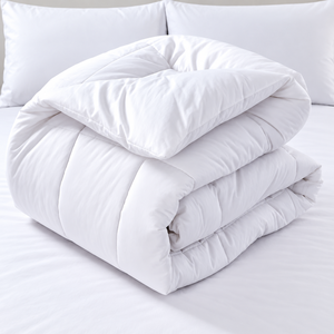 <b>Cream</b> Comforter <b>Set</b> 100% Cotton T-150 All-Season Breathable Home Use - Product Image 3