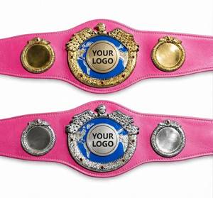 เข็มขัดแชมป์มวยไทย MMA หนังแท้แบบสั่งทำพิเศษ - เข็มขัดมวยปล้ำระดับมืออาชีพสไตล์ WBO ดีไซน์ระบายอากาศได้ - Product Image 2