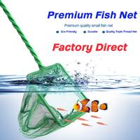 Accessoires d'aquarium Offre Spéciale Fish Tank Filet de poisson rond carré Filet de poisson Aquarium Filet de pêche vert
