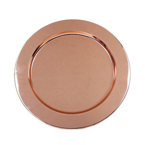 Assiette de service octogonale en métal, finition argent poli, design moderne, durable, pour événements festifs - Product Image 3