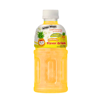 Vente en gros/OEM Mago Mago Nata De Coco Drink, Jus de fruits avec gelée de noix de coco, Bouteille 320ml, Prix abordable, Échantillon gratuit, Fabriqué au Vietnam