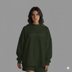 เสื้อสเวตเชิ้ตผู้หญิงไซส์ใหญ่ แขนยาว คอเต่า บุขนด้านใน สำหรับฤดูใบไม้ร่วงและฤดูหนาว สไตล์ลำลอง ดีไซน์ด้านหน้าแบบเลเยอร์ ระบายอากาศได้ดี เป็นมิตรต่อสิ่งแวดล้อม - Product Image 1