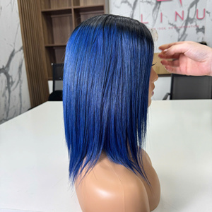 Vente en gros 100% Extensions de cheveux humains droits à os bleu vietnamien de haute qualité tissage à double extrémité - Product Image 4