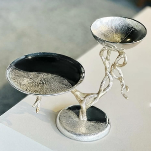 Designer Metal <b>Cake</b> <b>Stand</b> with <b>Glass</b> Dome Reindeer Design on Top Designer <b>Cake</b> <b>Stand</b> for Birthday Party Decoration - Product Image 4