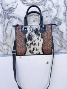 กระเป๋าหนังแกะสลักลายด้วยมือคุณภาพสูง ปี 2026 กระเป๋าสะพายไหล่หนังวัวขนสัตว์สไตล์ยิปซี โบโฮ วินเทจ ทำมือ - Product Image 5