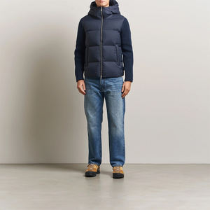 Doudoune matelassée à capuche pour homme grande taille, entièrement zippée, décontractée, coupe-vent, avec poches latérales - Product Image 4